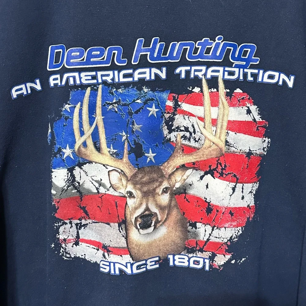 Vintage Deer Hunting Crewneck‎ XL